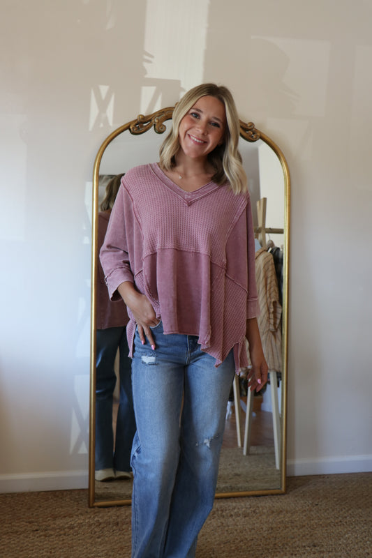 Bridge Day Top in Mauve