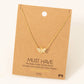 Pave Bee Pendant Necklace: G