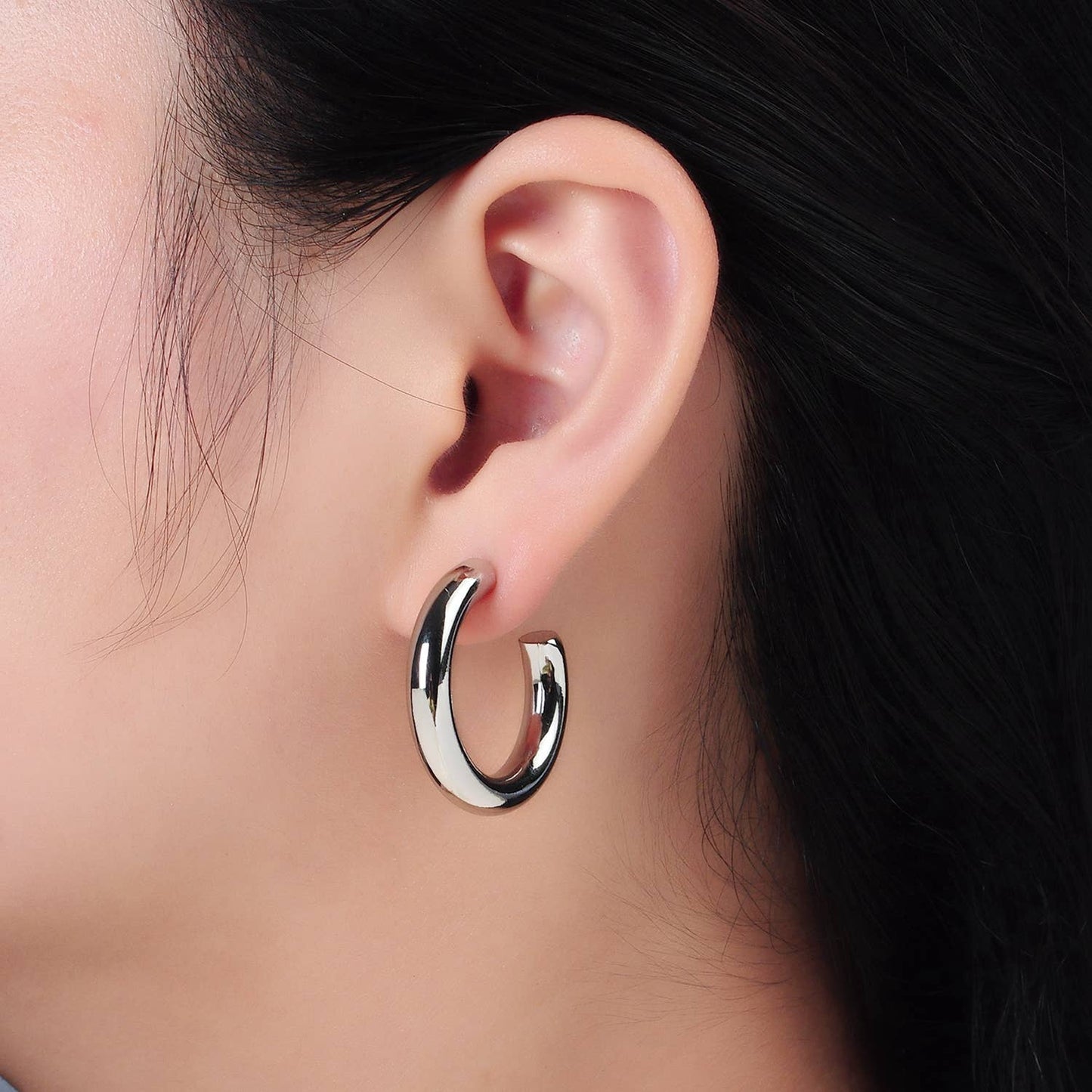 Silver Hoop Earrings