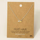 Gold Dipped Dainty Mini Mountain Pendant Necklace: GD