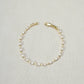 18k Gold Filled Sideway Baguette Tennis Bracelet