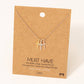 Triple Cross Pendant Necklace