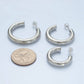 Silver Hoop Earrings