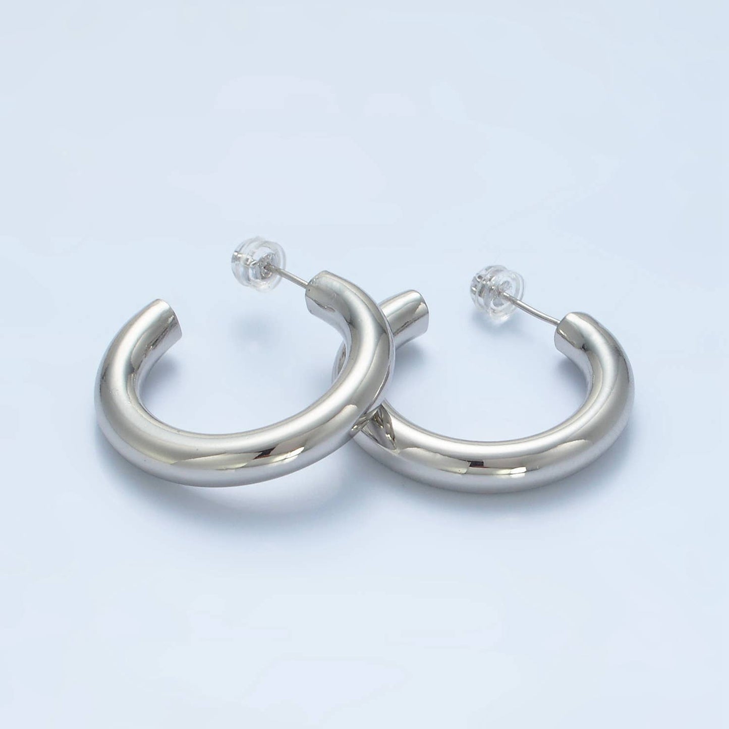 Silver Hoop Earrings