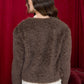 FAUX FUR OPEN FRONT JACKET (PREORDER): CREAM