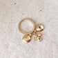 18k Gold Filled Protection Charms Ring: 7