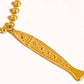 Bellisse 18K Gold Non-Tarnish Vintage Fish Necklace: Yellow Gold
