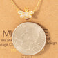 Pave Bee Pendant Necklace: G