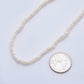 18K Gold Filled 4mm Dainty Rice Seed Freshwater Pearl Necklace 14.9 Inches long | WA-A3475