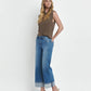Vervet High Rise Cuffed Wide Leg Jeans