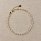 18k Gold Filled 3mm Pearl Bracelet: 7.25 inches