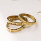 The Luxe Link Bracelet - Textured Gold: GOLD