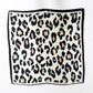 Sylvie Leopard Square Scarf: Brown