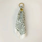 Etta Scarf Bag Charm: Green Dots