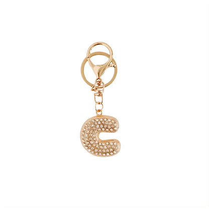 Diamond Initial Bag Charms