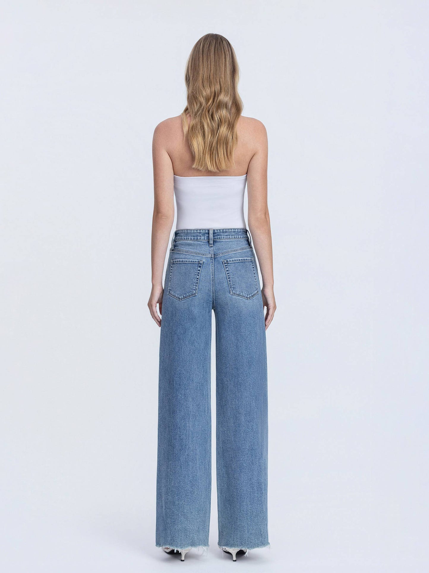 Vervet High Rise Wide Leg Jeans