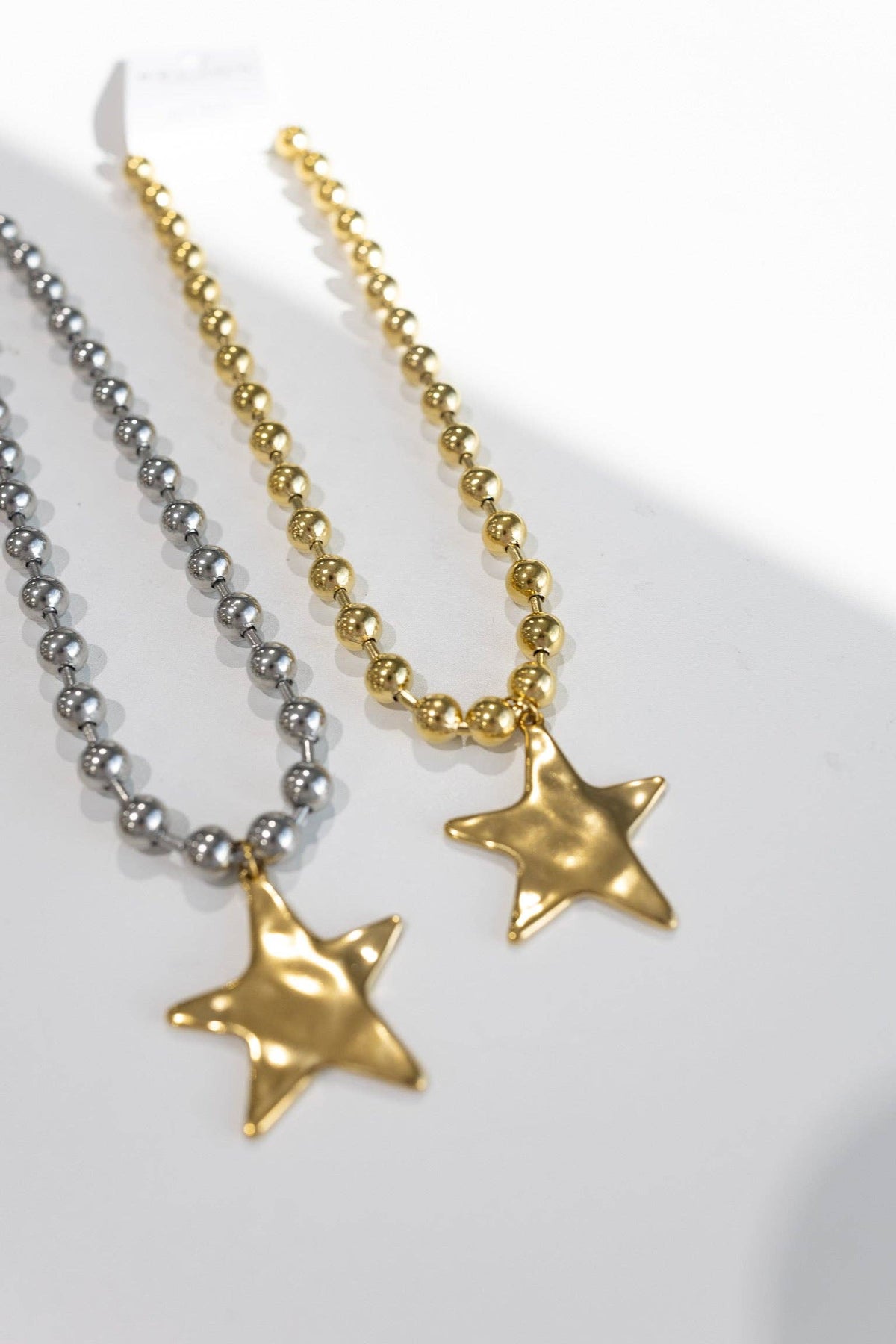 Barb & Star Necklace || Gold On Gold: GOLD