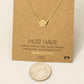 Mini Paw Print Charm Necklace: S