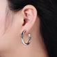 Silver Hoop Earrings