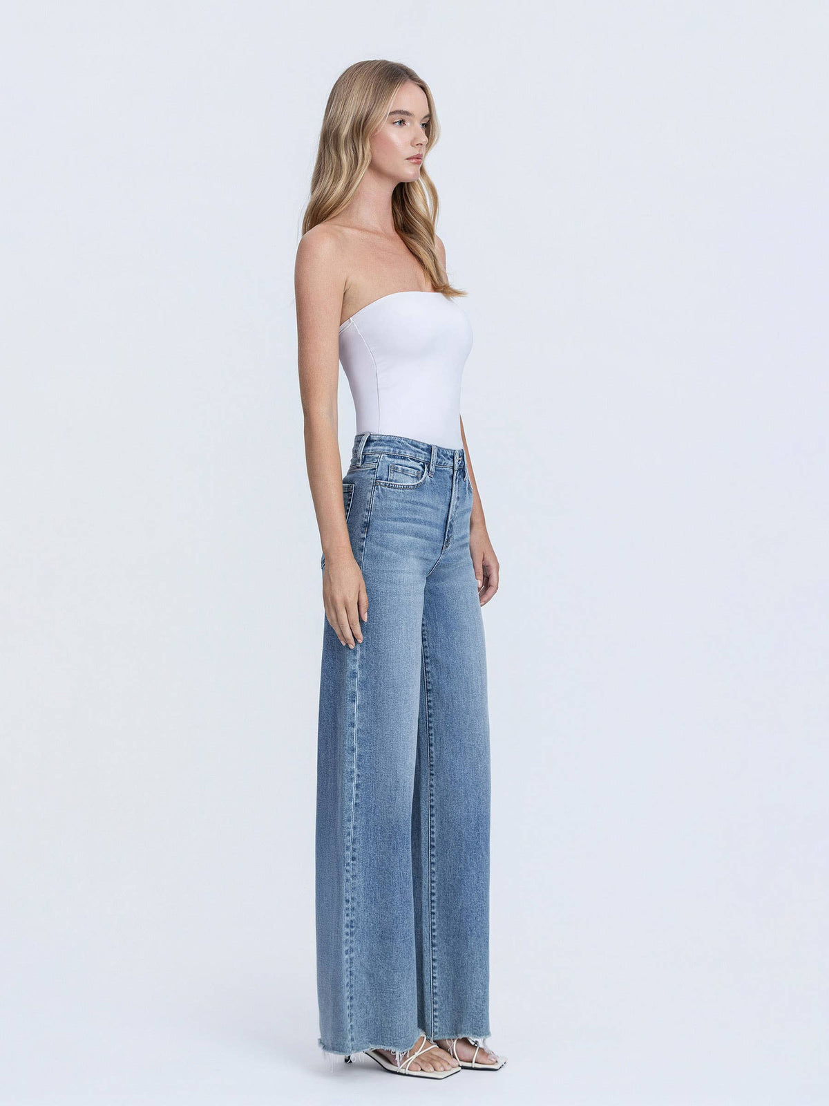 Vervet High Rise Wide Leg Jeans