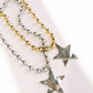 Barb & Star Necklace || Silver Star: Silver Chain + Silver Star