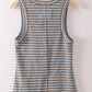 Mocha Sky Henley Tank Top