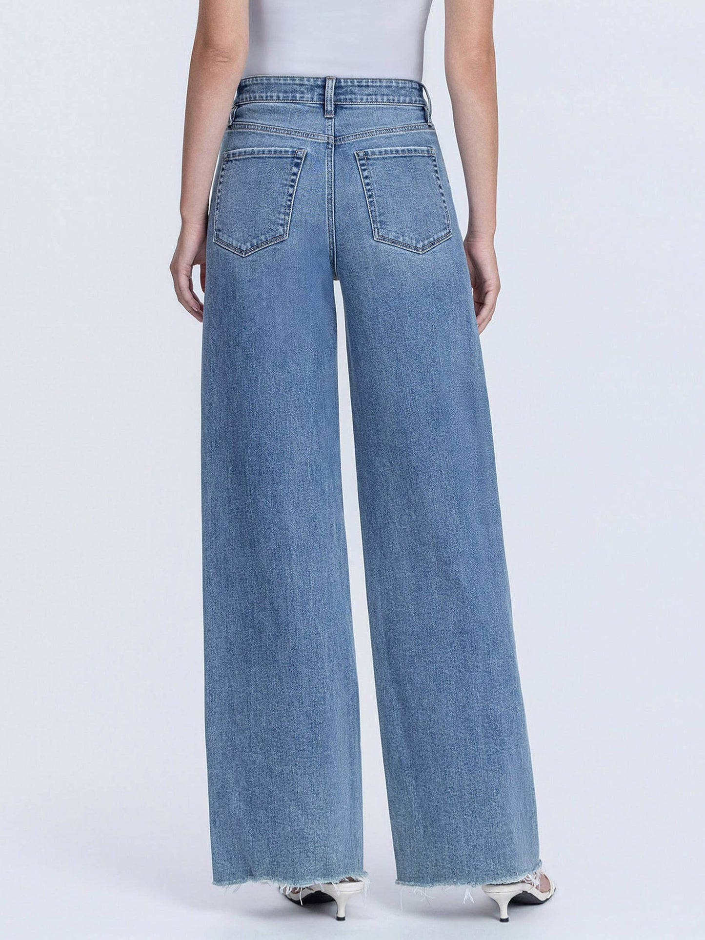 Vervet High Rise Wide Leg Jeans
