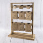 Wood Jewelry Card Display Stand With Twenty Hooks: LT