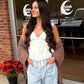 Amélie Lace Trim Top