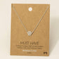 Mini Paw Print Charm Necklace: S