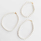 Chunky Three Piece Pearl Necklace - WATERPROOF