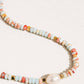 Swank Non-Tarnish Boho Beaded Pearl Necklace: Multi-Colored