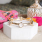 Clover Stretchy Bangle Bracelet – White, Pink, Mint, Tortoise: Soft Pink