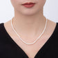 18K Gold Filled 4mm Dainty Rice Seed Freshwater Pearl Necklace 14.9 Inches long | WA-A3475