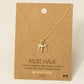 Triple Cross Pendant Necklace: G