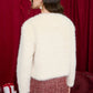 FAUX FUR OPEN FRONT JACKET (PREORDER): CREAM