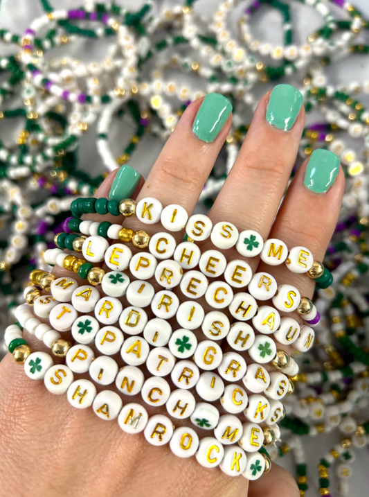 St Patricks Day Mix Stretchy Bracelets