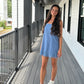Electric Blue Mini Dress