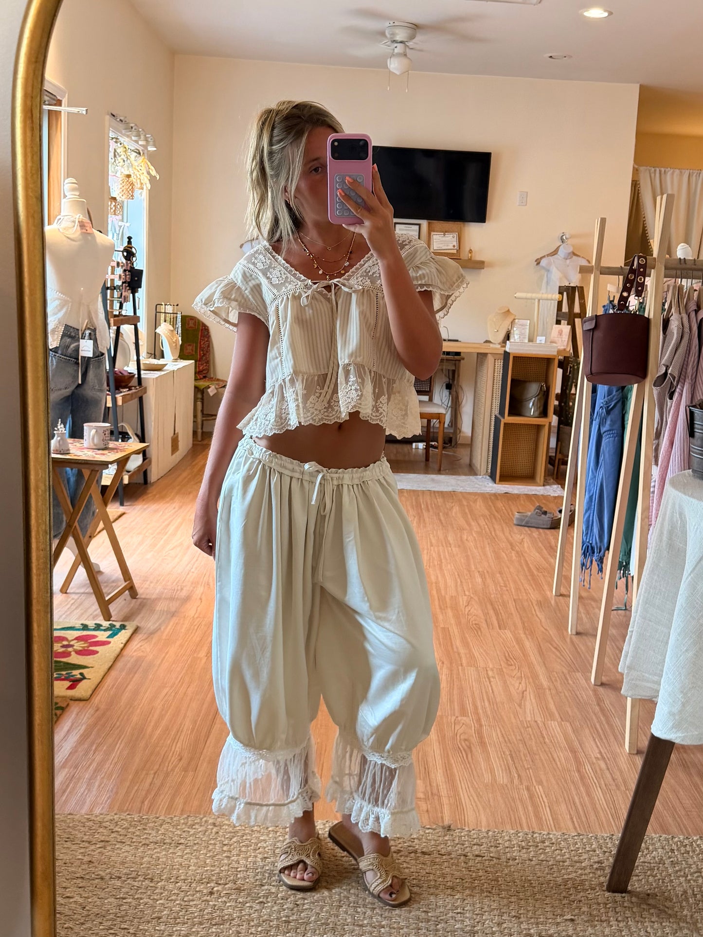 Champagne Toast Bloomer Pants