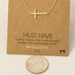 Cross Jewel Pendant Necklace: G