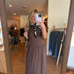 Mocha Muse Gathered Maxi Dress