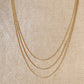 18k Gold Filled Dainty Chain Necklace: 16 inches