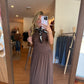Mocha Muse Gathered Maxi Dress