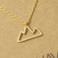 18K Gold Dipped Mountain Outline Necklace