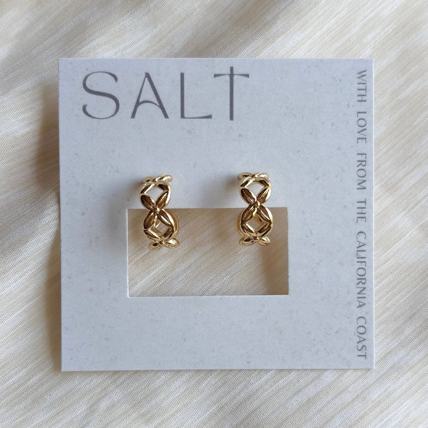 Criss-cross Hoop Earrings