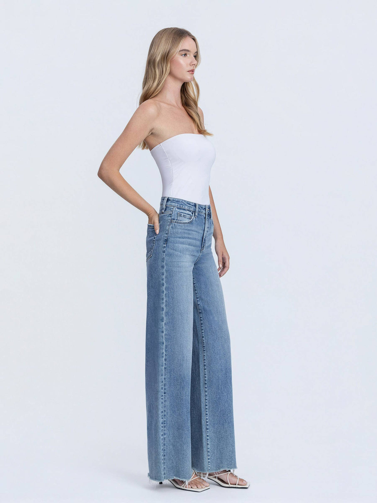 Vervet High Rise Wide Leg Jeans