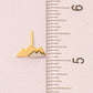 Two Toned Mountain Stud Earrings: G