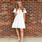Whispering Bloom Dress - White