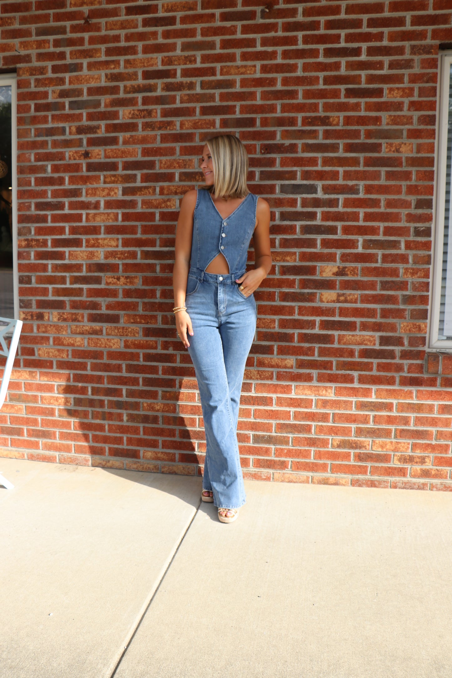 Lasso Denim Jumpsuit