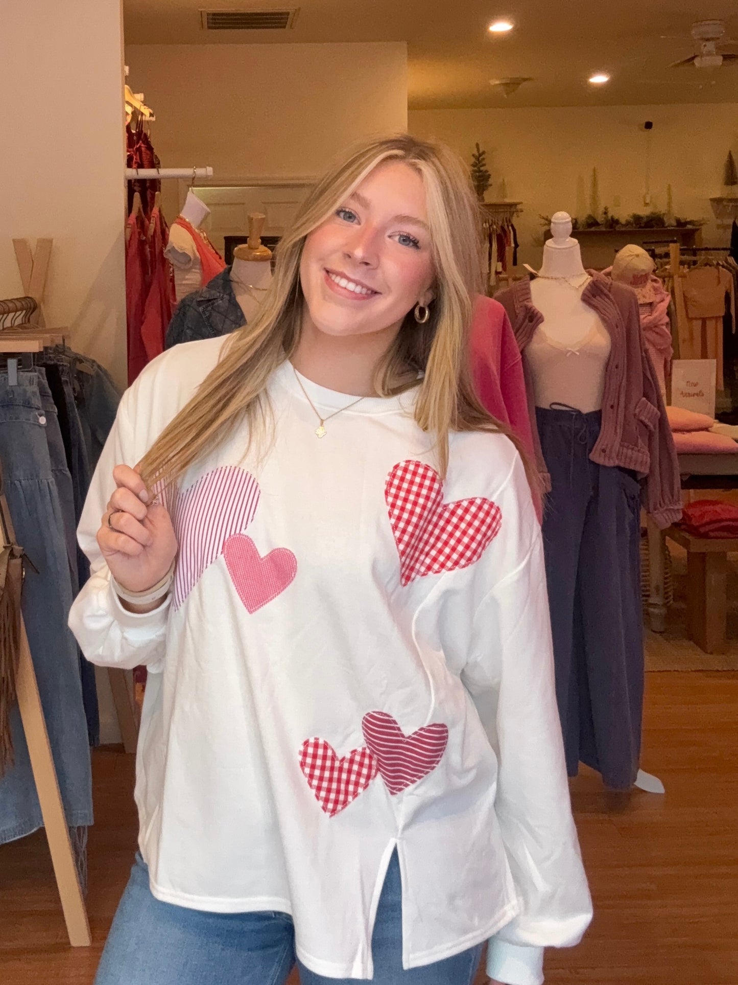 Hearts Aflutter Sweatshirt
